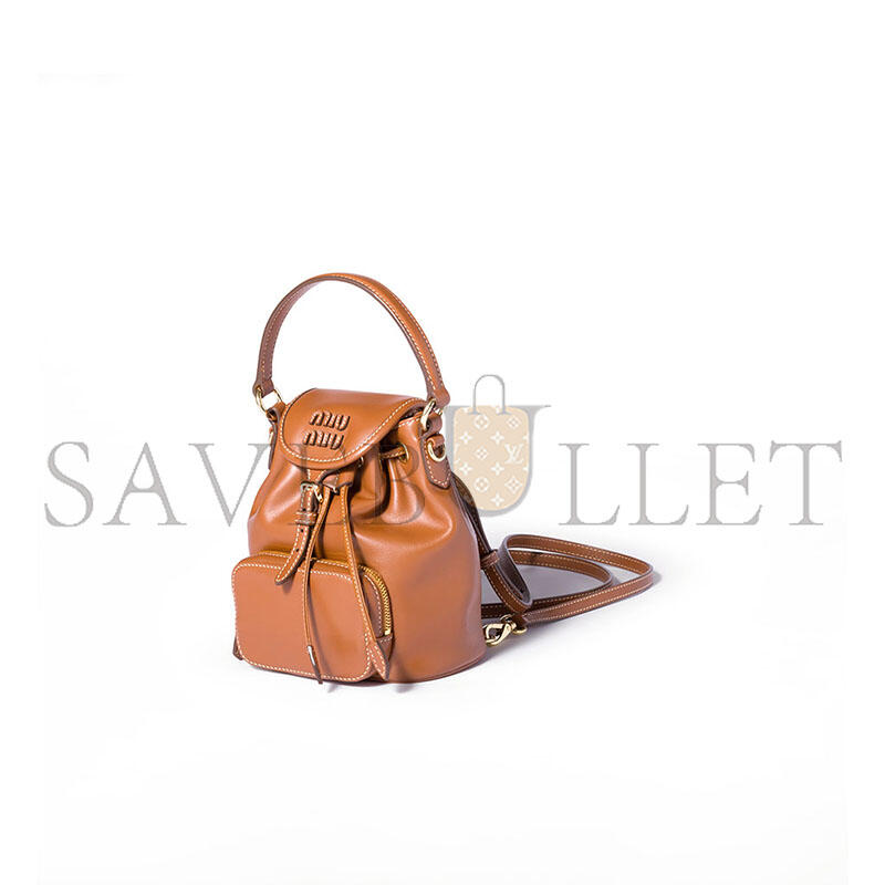 MIU MIU LEATHER MINI-BACKPACK 5BZ045 (17*14*8cm) MIU MIU LEATHER MINI-BACKPACK 5BZ045 (17*14*8cm)